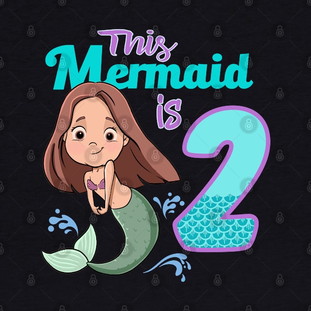 Mermaid Birthday 2 years old Second Birthday Party by GAMAS Threads